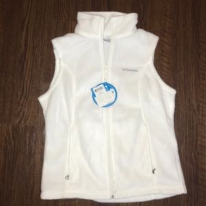 NEW WITH TAGS Columbia Snow White Fleece vest